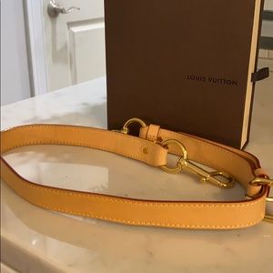 Louis Vuitton bag strap.